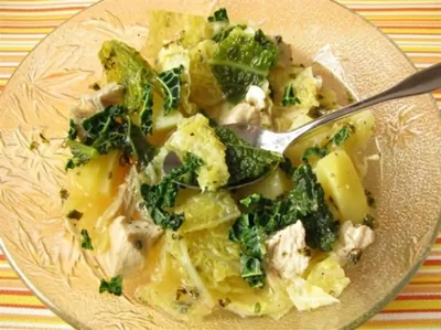 Щи из капустной рассады