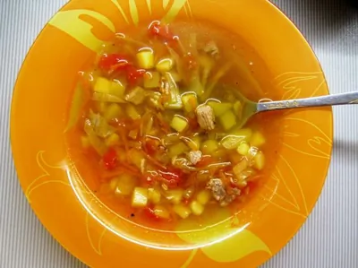 Летние щи с картофелем