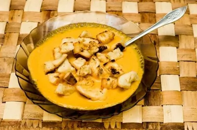 Суп-пюре из моркови с рисом