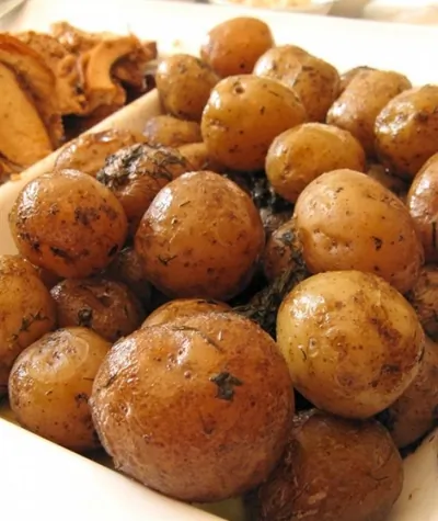 Картофель с шафраном