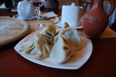 Хинкали с бараниной и курдючным салом