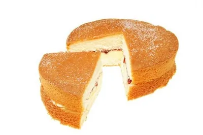 Бисквитное пирожное с вареньем