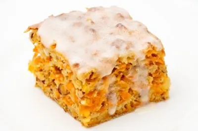 Пудинг из урюка, брюквы и творога