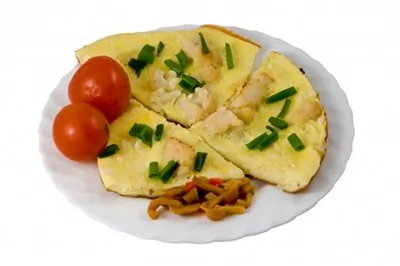 Цветная капуста в омлете