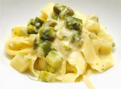 Паста со спаржей