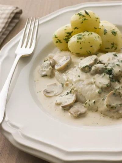 Соус лимонный с грибами и каперсами