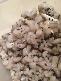 Перловка с фетой и базиликом