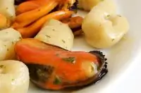 Картофель с ракушками