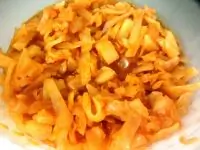 Тушеная капуста с картофелем