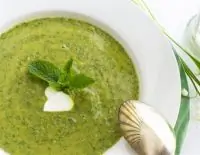 Суп-пюре из стручков фасоли