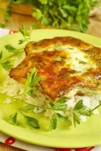 Телятина в омлете