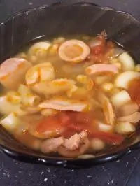 Итальянский суп с сосисками