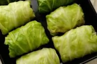 Голубцы с фруктами и сметаной