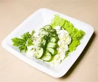 Салат из огурцов