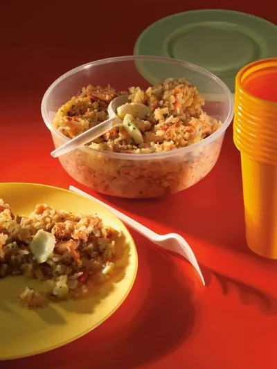 Кеджери с копченым лососем