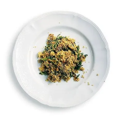 Плов из киноа с грибами