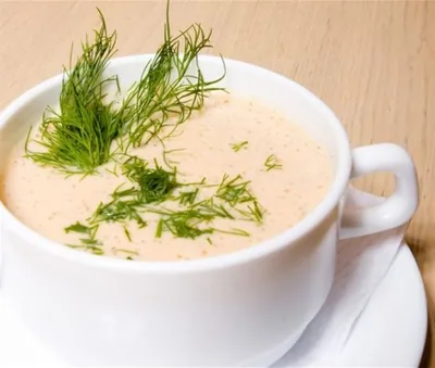 Суп-пюре с укропом