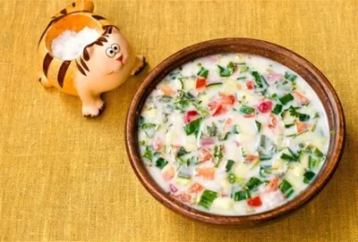 Холодник из кислого молока