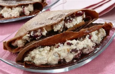 Шоколадные блины с ромом