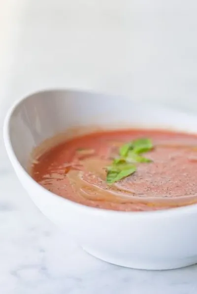 Суп из сливы и ревеня