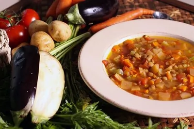 Чечевица с зеленью