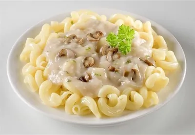 Паста с грибами в сливочном соусе