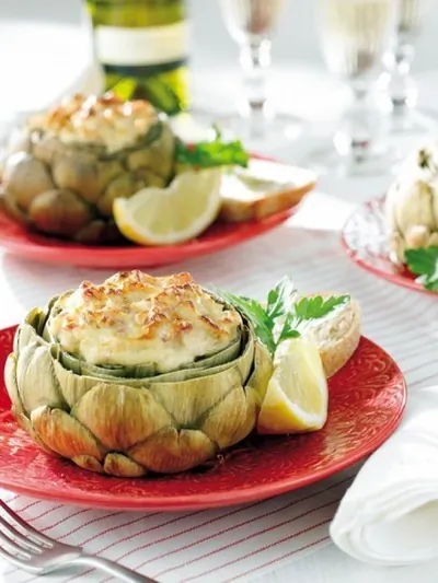 Артишоки с ветчиной под корочкой