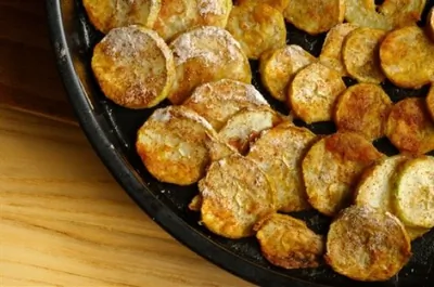 Гарнир из жареных кабачков