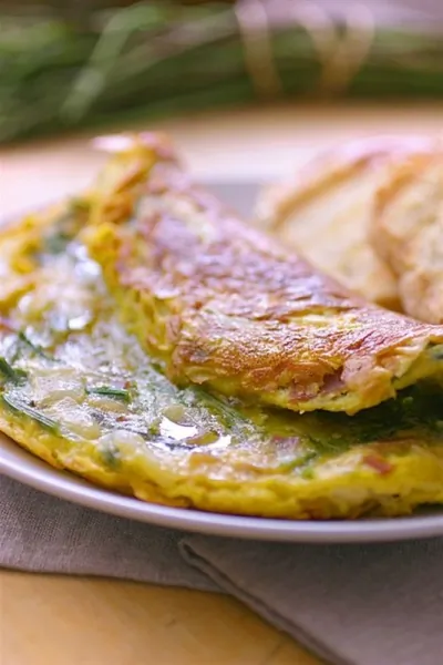 Фриттата с цукини и зеленым горошком