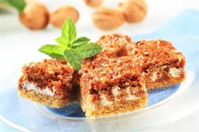 Бисквитный ореховый торт