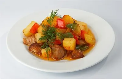 Овощное рагу с зеленым перцем