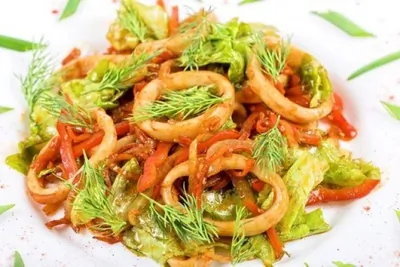 Рататуй с кальмаром