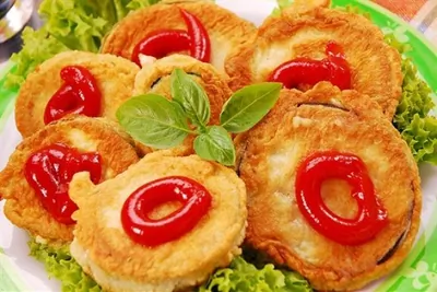 Баклажанные оладьи