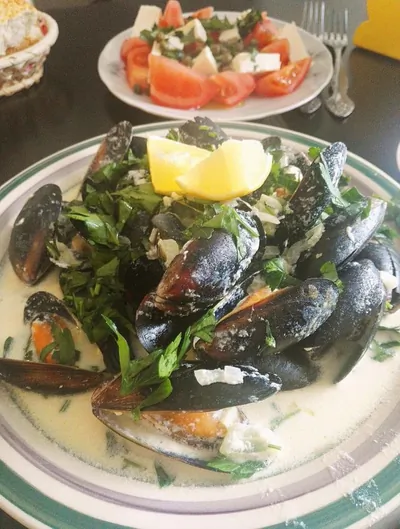 Мидии в белом вине