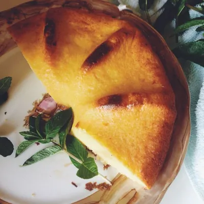 Творожно-манная запеканка с золотистой корочкой