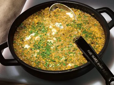 Чечевица с горгонзолой