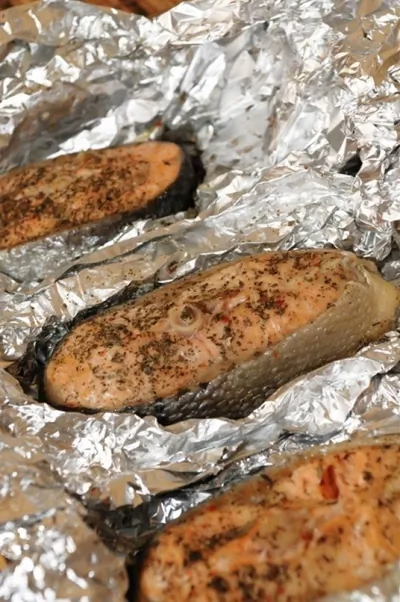 Лосось с имбирем