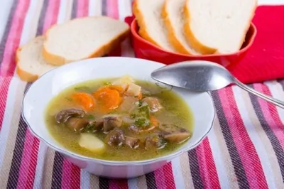 Рассольник с грибами