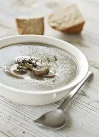 Грибной суп-пюре с белым вином