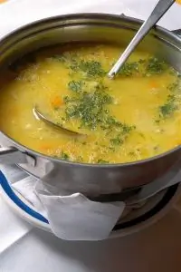 Куриный суп с говядиной