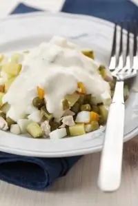 Салат из картофеля