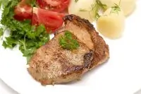 Бифштекс с картофелем