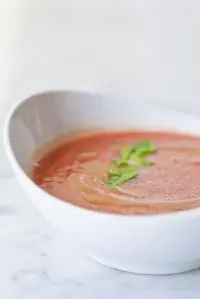 Суп из сливы и ревеня