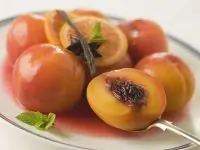 Персики в вине