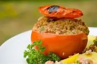 Фаршированные мясом помидоры