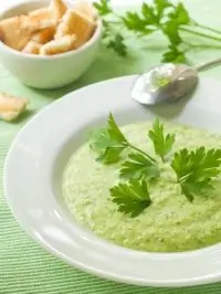 Суп-пюре из рыбы и кабачков