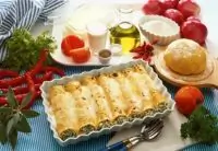 Каннеллони со шпинатом и яйцом