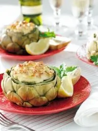 Артишоки с ветчиной под корочкой