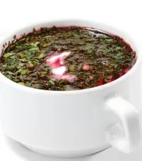 Свекольник с вареными яйцами