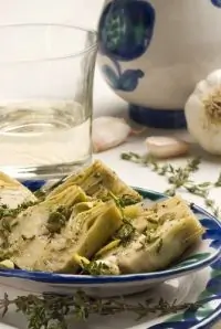 Испанские артишоки с чесноком